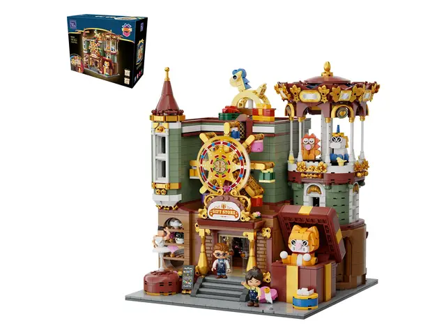 PANTASY Geschenkeladen, modulares Klemmbausteine Set