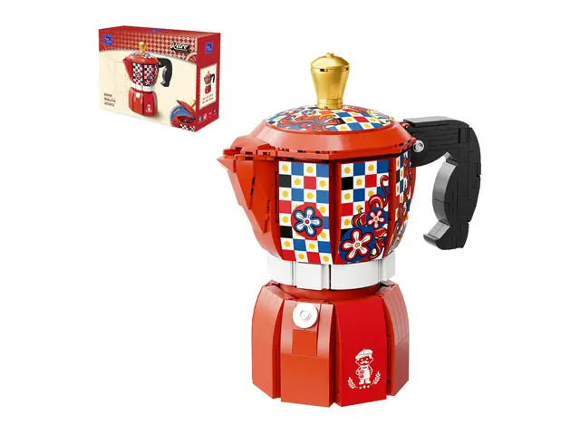 PANTASY Mokkakannen-Bauset für Erwachsene, Retro-Espressokocher-Modell