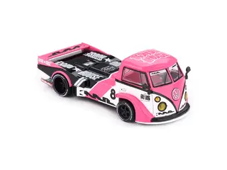 1/64 1972 Volkswagen T1 Kaido Rad Van V1, pink/white (KHMG245)