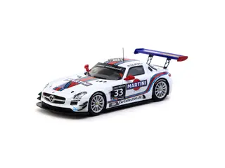 1/64 2014 Mercedes-Benz SLS AMG GT3 #33 Mirko Schultis Zandvoort Winner white/blue/red (T64-087-14ZDV33)