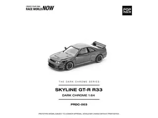 1/64 Skyline R33 GT-R *The Dark Chrome Series*, dark chrome (PRDC003)